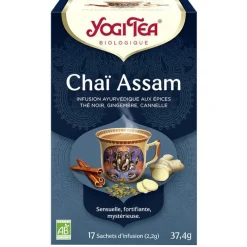 Yogi Tea Chai Assam – La boîte de 17 sachets