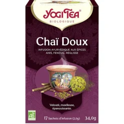 Yogi Tea Chai doux – La boîte de 17 sachets