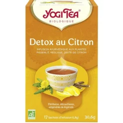 Yogi Tea Detox au citron – La boîte de 17 sachets