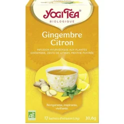 Yogi tea gingembre citron.17 sachets