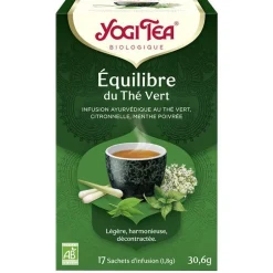 Yogi Tea Équilibre du thé vert – La boîte de 17 sachets