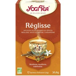 Yogi Tea Réglisse – La boîte de 17 sachets